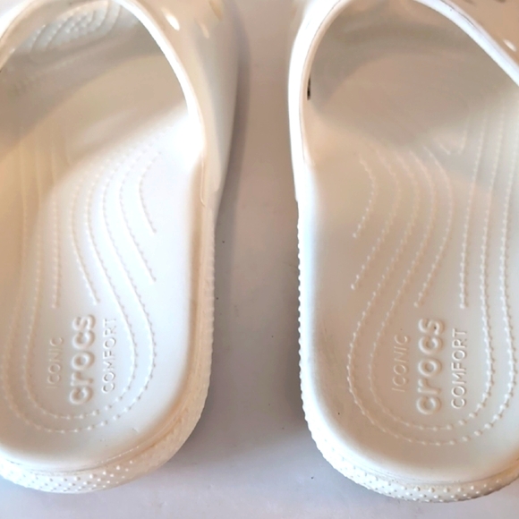 CROCS White Slide Sandals - Picture 3 of 10